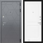 Входная металлическая дверь Cosmo 11 (графит софт/белый софт)