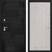 Входная металлическая дверь Pazl 15 (лофт черный/алмон 25)