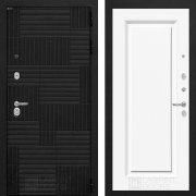 Входная металлическая дверь Pazl 27 (лофт черный/эмаль ral 9003)