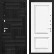 Входная металлическая дверь Pazl 26 (лофт черный/эмаль ral 9003)