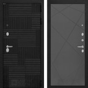 Входная металлическая дверь Pazl 24 (лофт черный/графит софт)