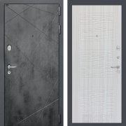 Входная металлическая дверь Loft 06 (бетон темный/сандал белый)