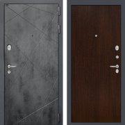 Входная металлическая дверь Loft 05 (бетон темный/венге)