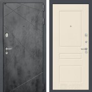Входная металлическая дверь Loft 03 (бетон темный/крем софт)