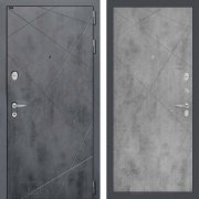 Входная металлическая дверь Loft 24 (бетон темный/бетон светлый)
